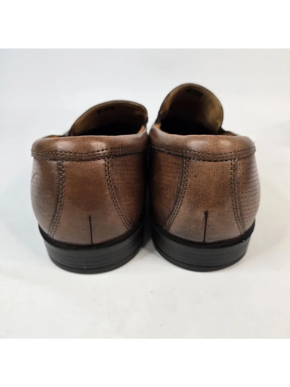ECCO Helsinki Brown Leather Slip On Loafers Shoes Men’s Size 13